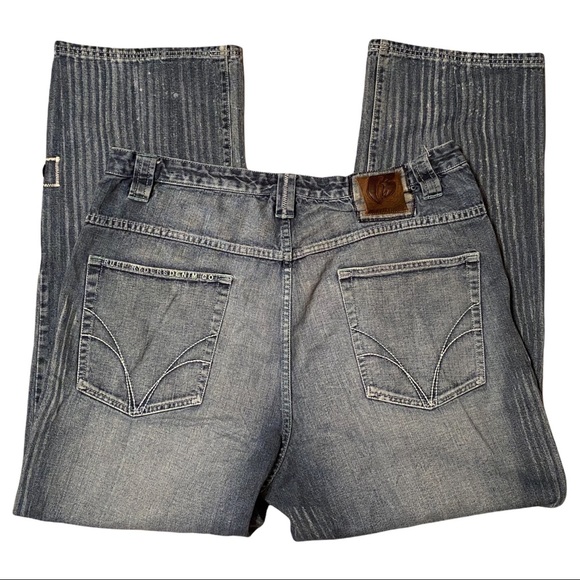 Rare RUFF RYDERS Denim Baggy Fit Jeans Mens Size 42 Logo Distressed DMX Hip Hop - Picture 11 of 13